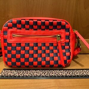 Universal Thread Red and Blue Checkered Crossbody Bag